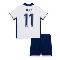 England Phil Foden #11 Heimtrikotsatz Kinder EM 2024 Kurzarm (+ Kurze Hosen)